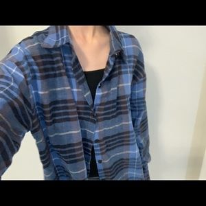 BRAND NEW Oversized Blue Flannel